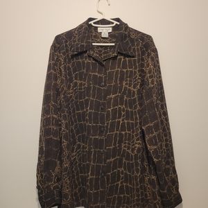 Principles snake print blouse ladies size 16